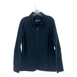 Mondetta Outdoor Project Full Zip Fleece Jacket Navy Blue Size L